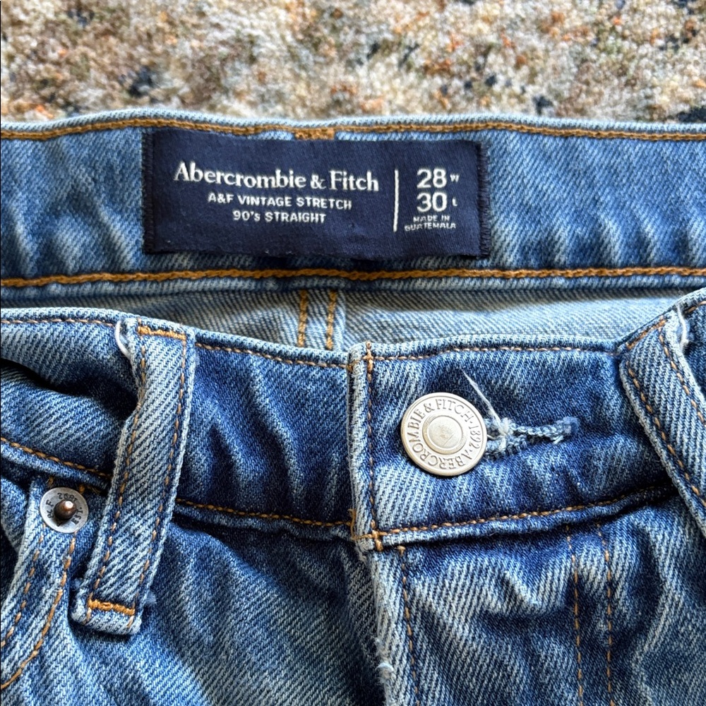 Abercrombie & Fitch Light Blue Vintage Straight Jeans